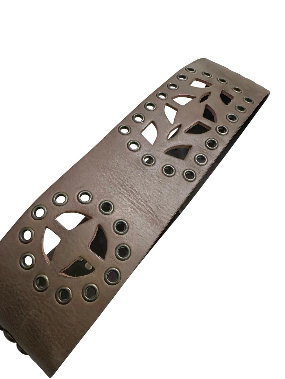 Vintage Linea Pelle Studded Leather Statement Belt - Picture 11 of 12